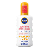 Nivea Sun Sensitive Allergy Protect Sun Cream Spray SPF50+ 200ml GOODS Sainsburys   