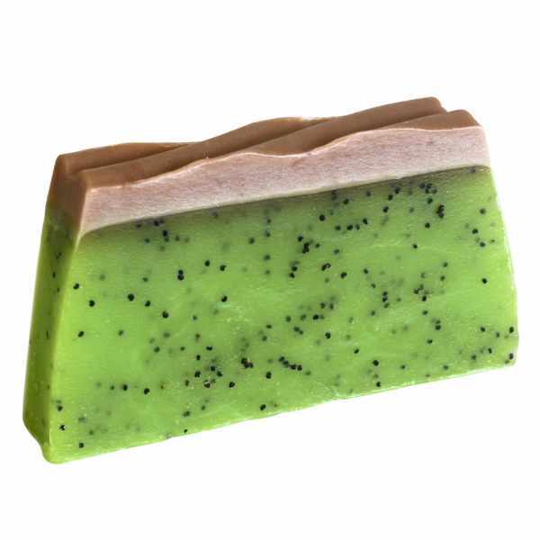 LUVYAH Kiwi Exfoliating Soap Bar Handmade Vegan, UK version