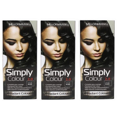 Superdrug Simply Colour Permanent Hair Dye - Natural Black (2.0)- Buy online at McGrocer