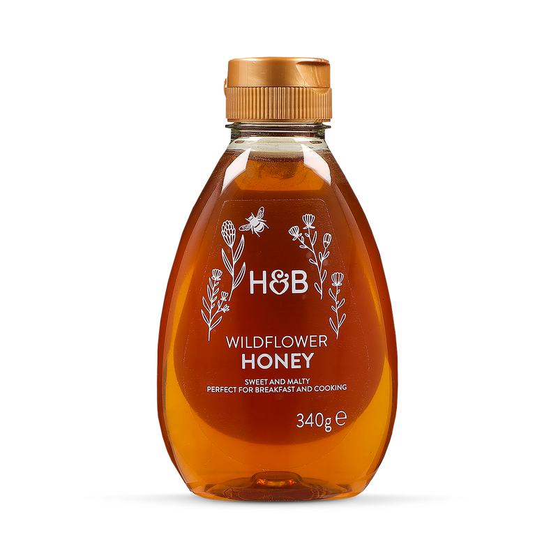Holland & Barrett wildflower honey jar 340g, UK version