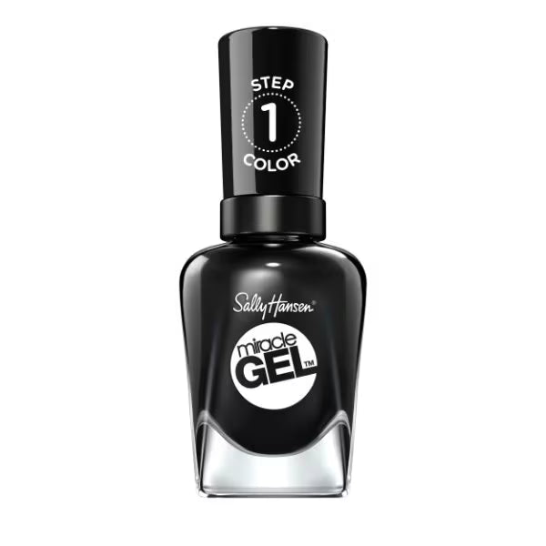 Sally Hansen Miracle Gel nail polish Onyx-Packed (British brand)