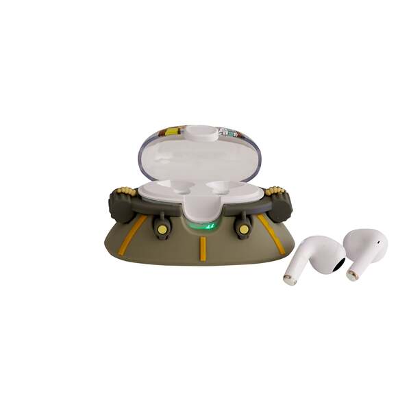 Lazerbuilt Rick and Morty Space Cruiser TWS earphones, imported from the UK