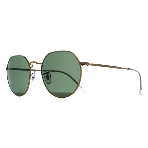 Ray-Ban RB3565 Jack gold unisex sunglasses, imported from the UK