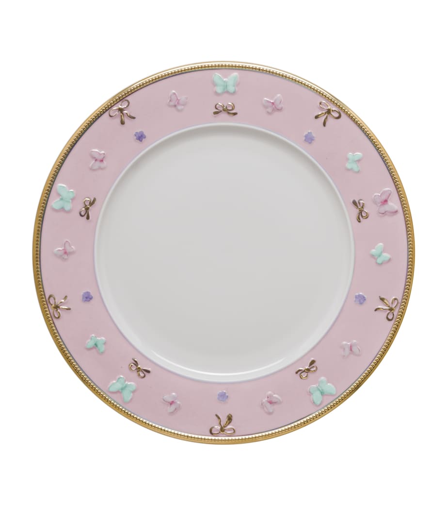 Villari butterfly dessert plate fine porcelain, imported from the UK
