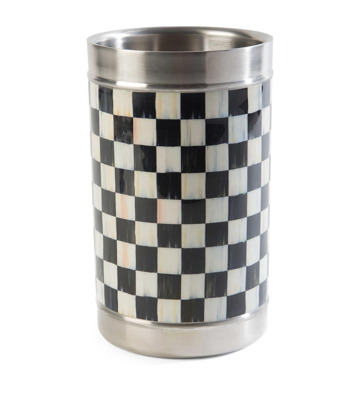 MacKenzie-Childs Courtly Check wine cooler, imported from the UK