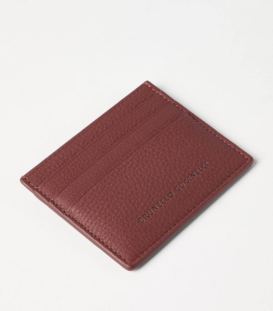 Brunello Cucinelli leather card holder 8.5x10cm, imported from the UK