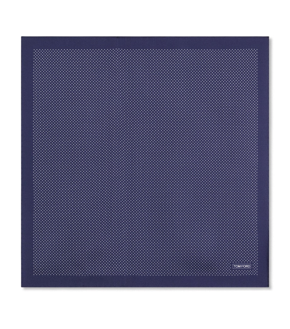 TOM FORD silk polka dot pocket square accessory - British product