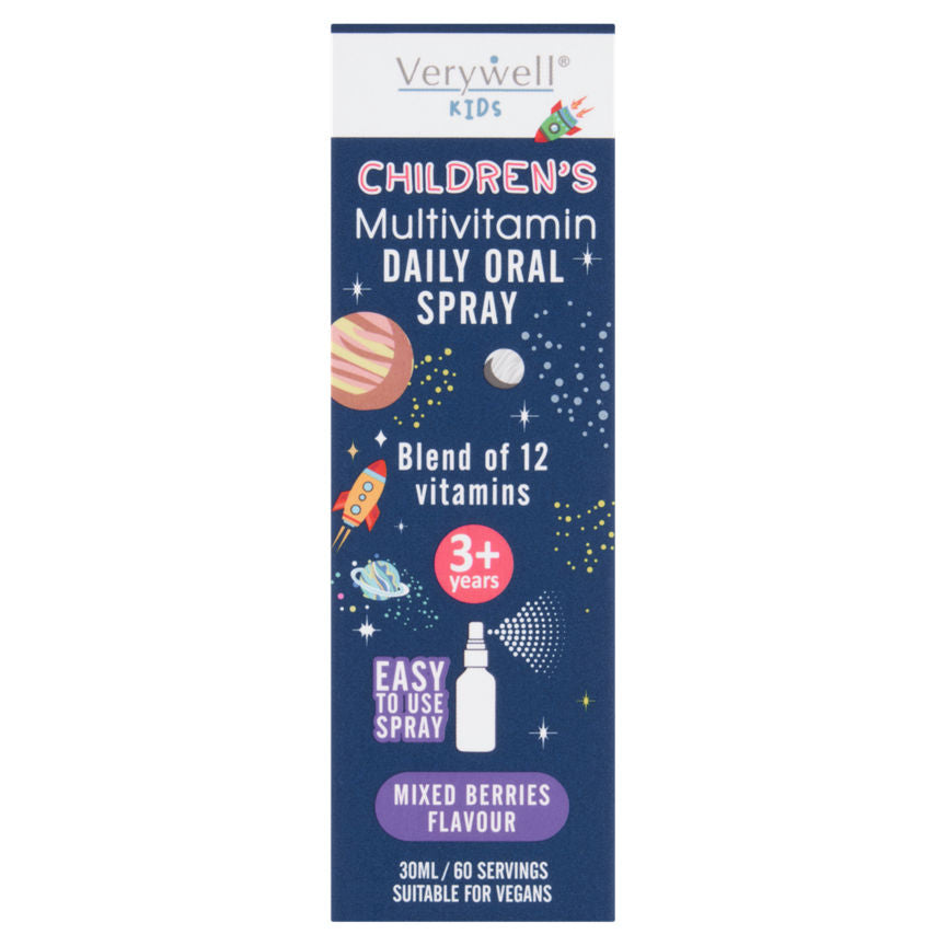 Verywell Kids Children's Multivitamin Daily Oral Spray Mixed Berries Flavour 3+ Years 30ml