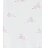 Trotters organic cotton bunny blanket with picot trim - British product