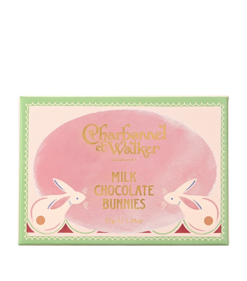 Charbonnel et Walker milk chocolate rabbits sleeve box 55g - British product