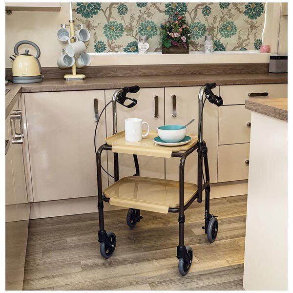 Aidapt Adjustable Kitchen Trolley with brakes GOODS Superdrug   