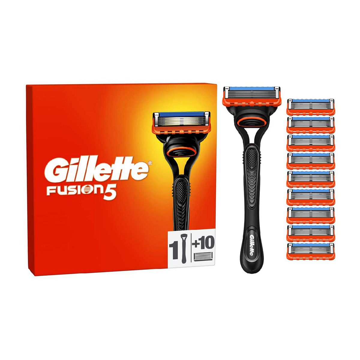 Gillette Fusion5 Razor for Men 1 Gillette Razor 10 Blade Refills GOODS Boots   