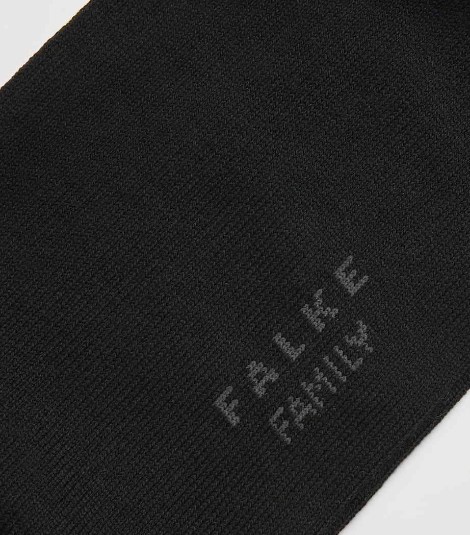 Falke Family socks cotton blend ribbed trims (British brand)