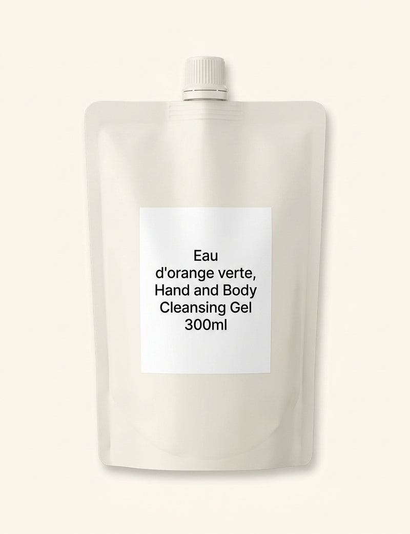 Hermès Eau D'orange Verte cleansing gel refill 300ml, imported from the UK