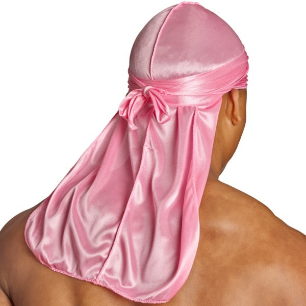 SHYNE pink silky durag, imported from the UK