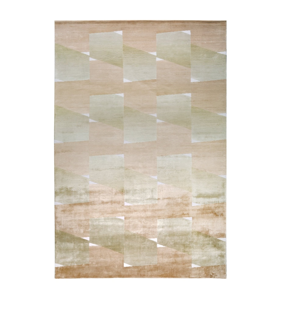 The Rug Company Crux Auburn handmade wool and silk rug, 183cm by 274cm (British brand)