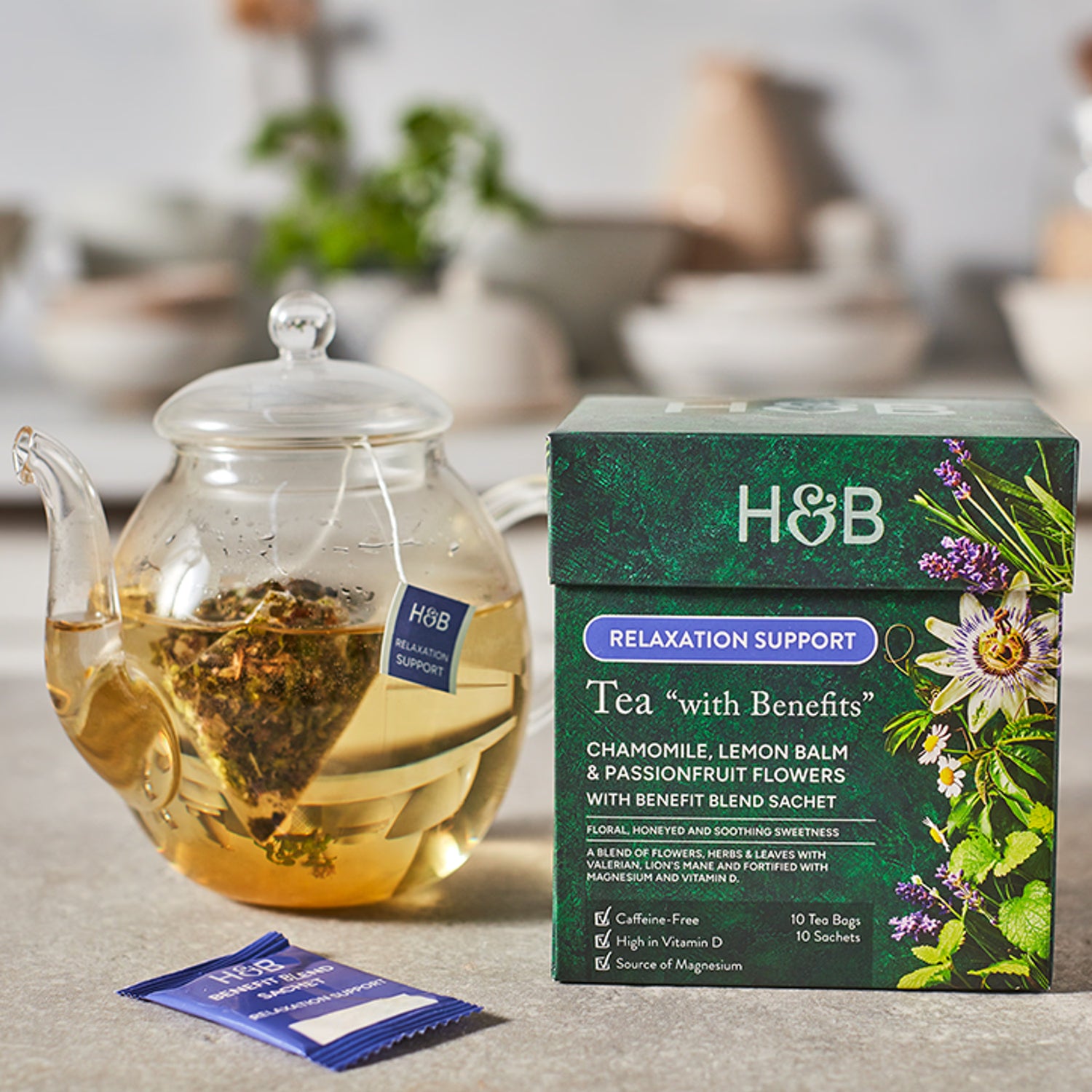 Holland & Barrett Relaxation Support Tea 10 Tea Bags, UK version