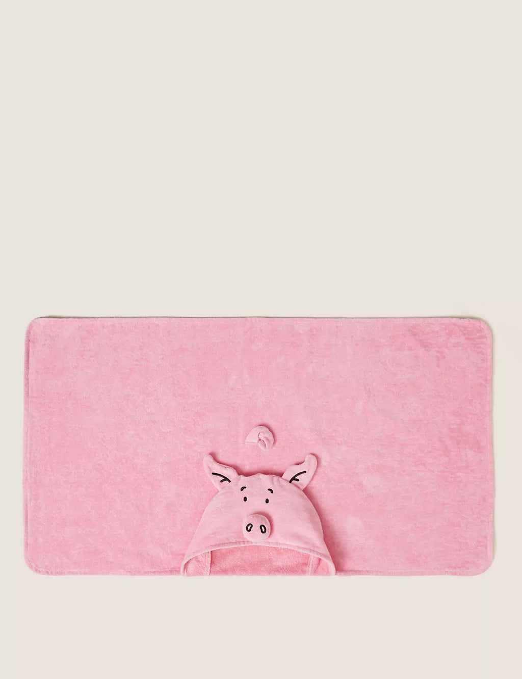 Pure Cotton Percy Pig™ Kids Hooded Towel Bathroom M&S   