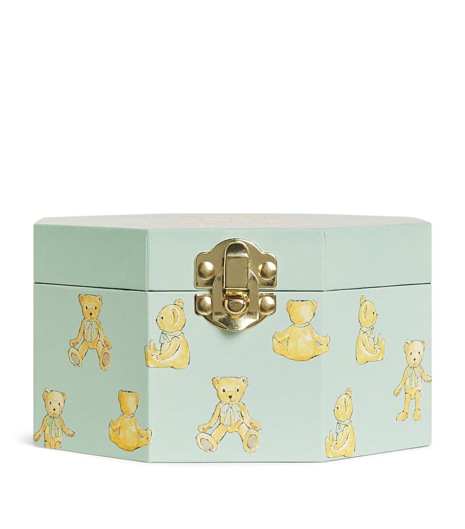 Harrods gold-tone Henry bear musical box, UK version