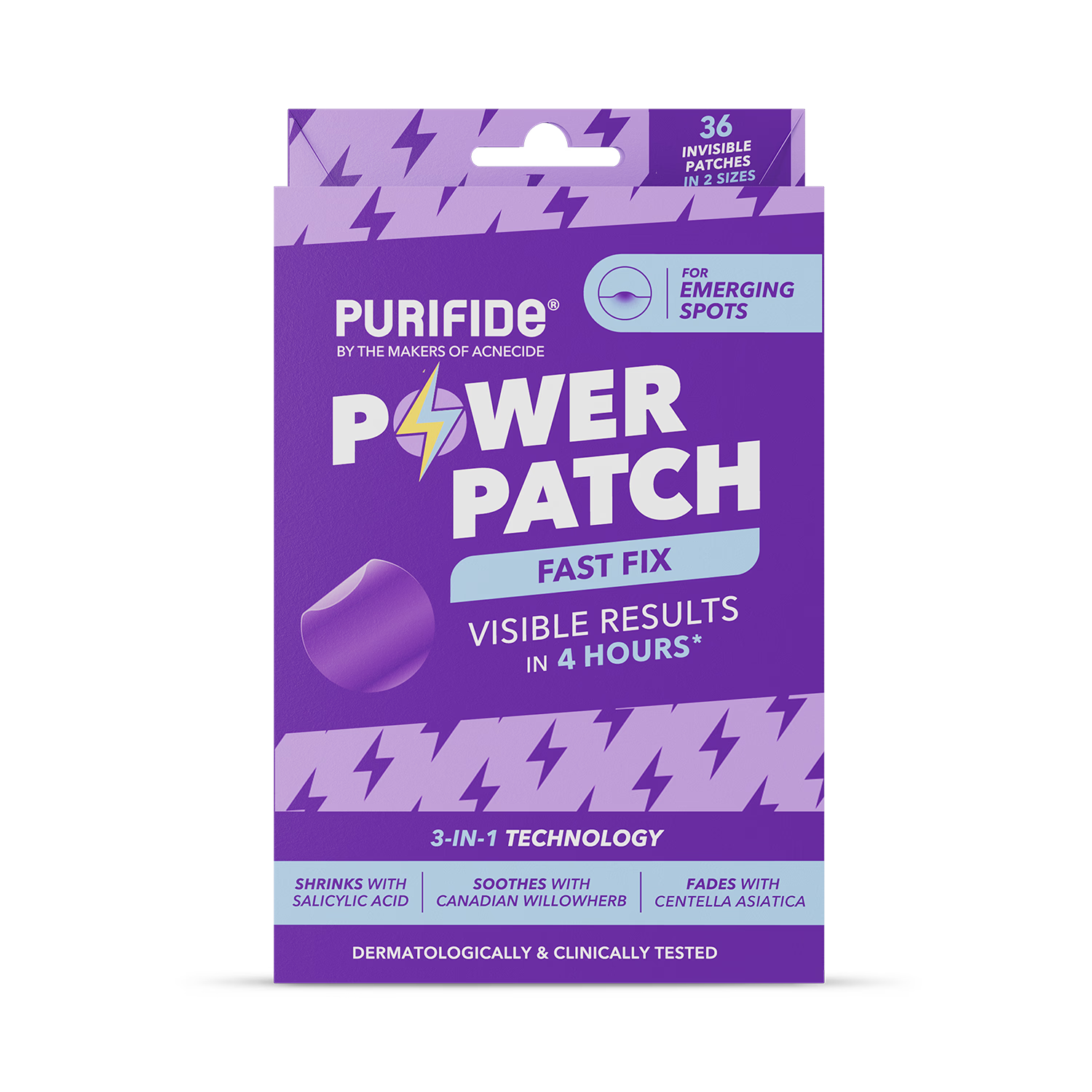 Purifide power pimple patch 36 patches - British product