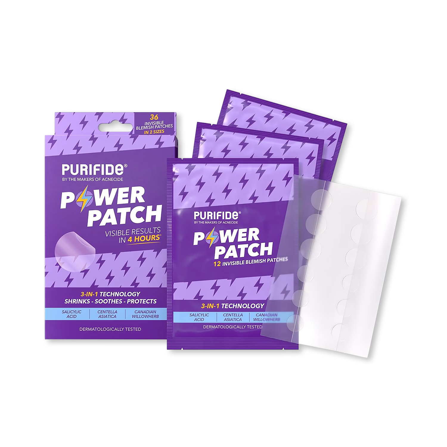 Purifide power pimple patch 36 patches - British product