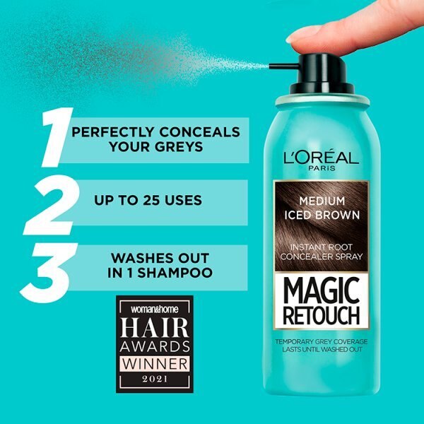 L'Oreal Paris Magic Retouch Medium Iced Brown 75ml GOODS Superdrug   