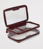Anya Hindmarch transparent leather-trimmed in-flight case 22x12x7cm - British product