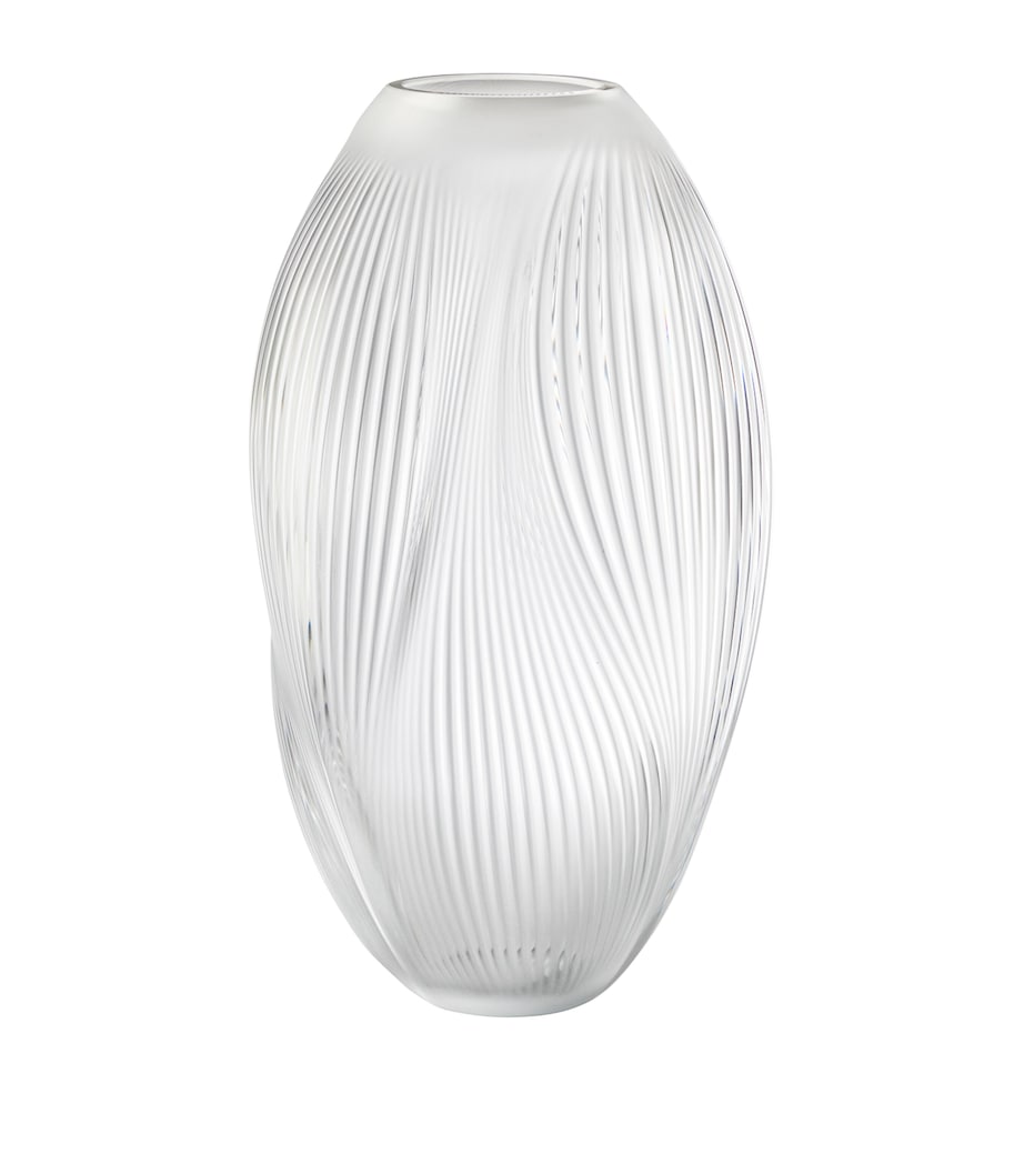 Lalique Alizé extra large crystal vase 51cm - British product