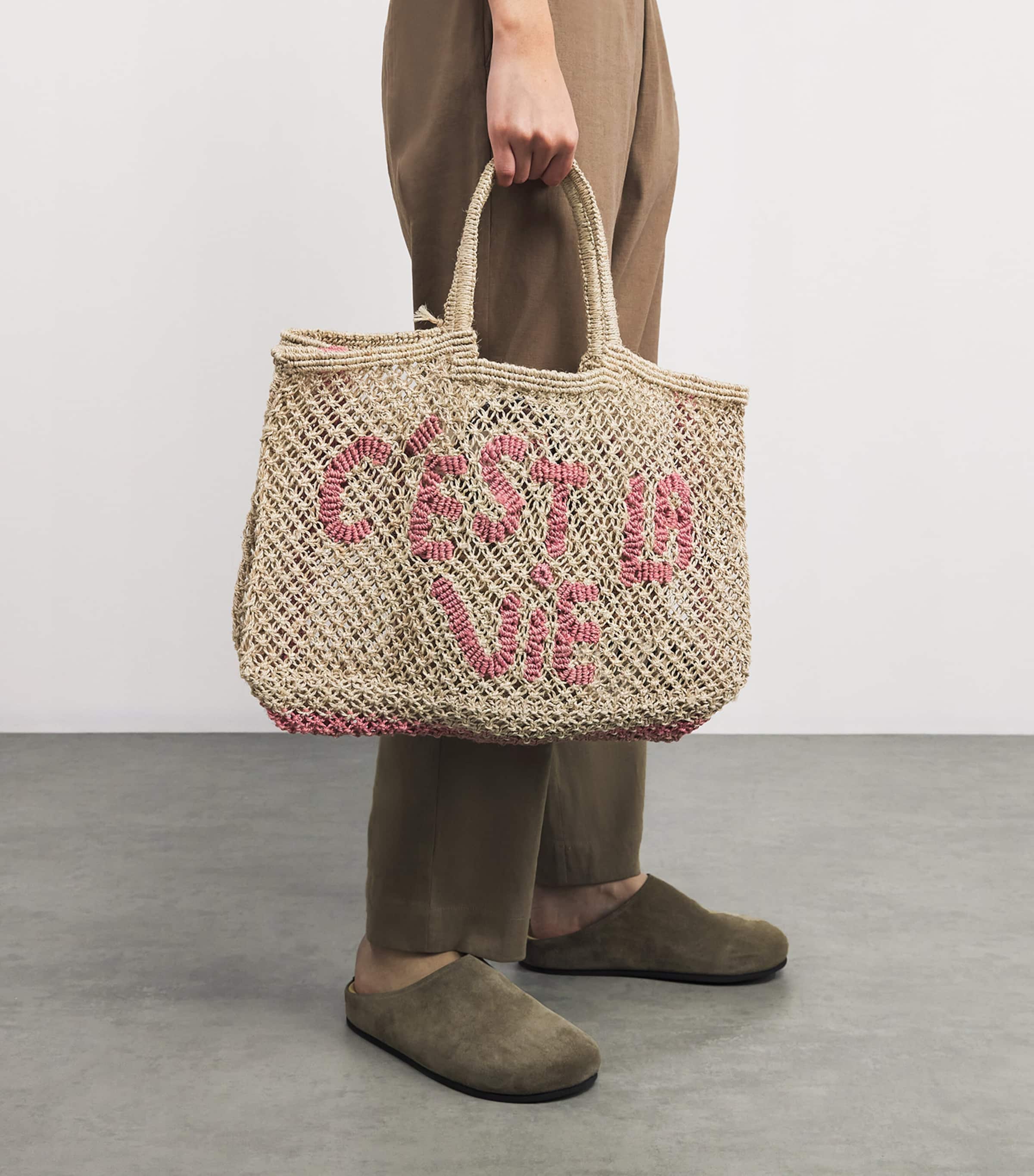 Jacksons Jute C'est La Vie Lavinia tote bag, imported from the UK