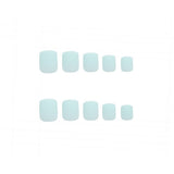 Invogue Matte Pastel Blue Square Nails (24 Pieces) GOODS Superdrug   