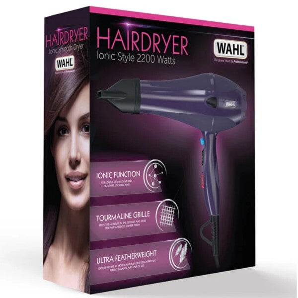 Wahl ionic hair dryer 2200W purple ZY145 - British product