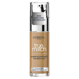 L'Oreal Paris True Match Foundation 8.W Golden Cappucino 30ml All Sainsburys   