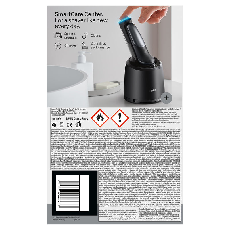 Braun Series 7 electric shaver with SmartCare Center grey (British brand)