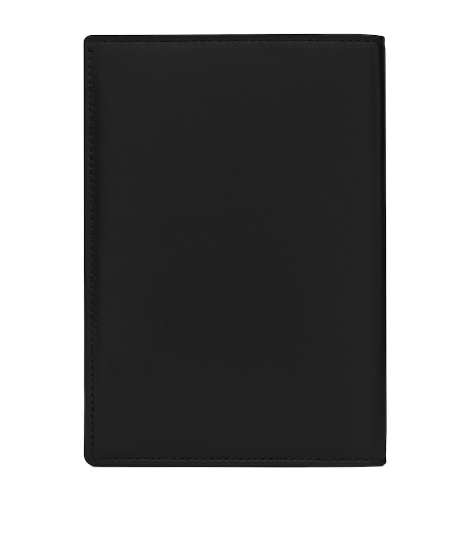 Saint Laurent leather monogram passport holder, UK version