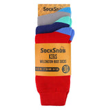 Sock Snob 4er-Pack Kinder-Gummistiefelsocken (britische Marke)