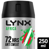 Lynx Antiperspirant Deodorant Aerosol Africa 250ml GOODS Superdrug   