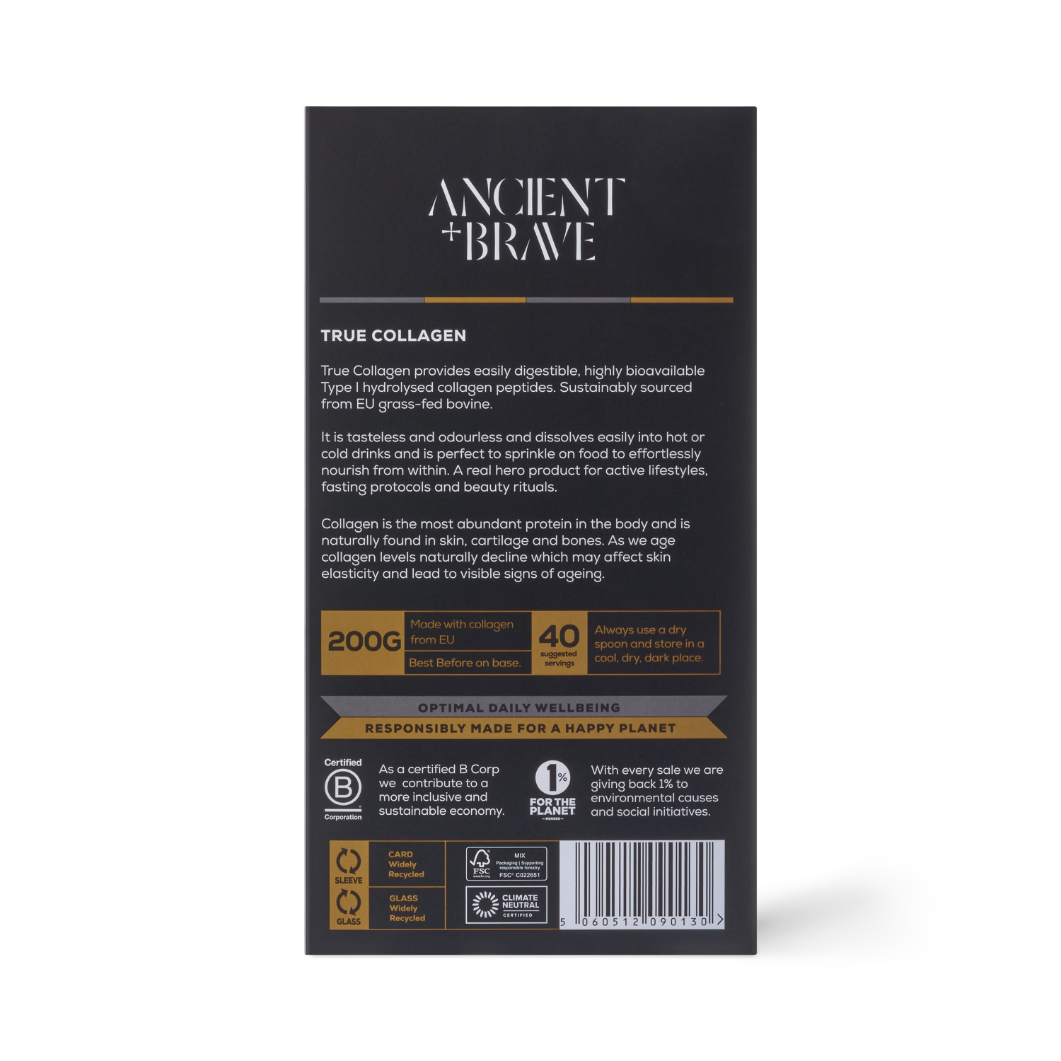 Ancient+Brave true collagen supplement 200g (British brand)