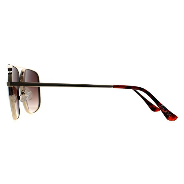 Guess aviator sunglasses gold gradient, UK version