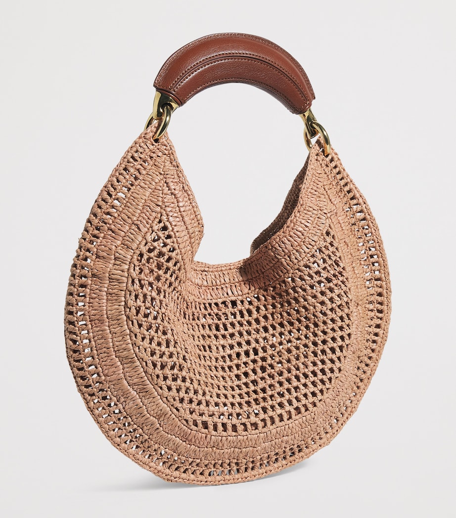 Chloé raffia banana shoulder bag (British brand)