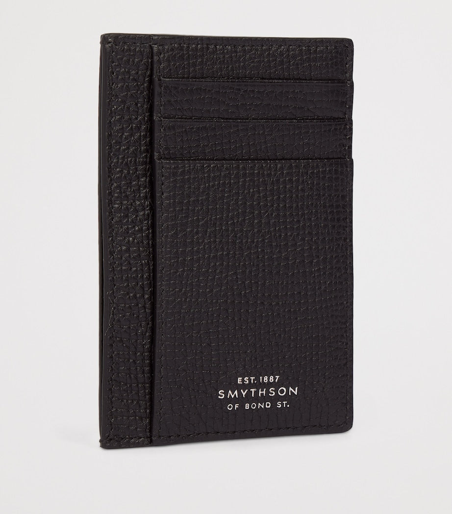 Smythson Ludlow calfskin card holder H8.5cm, imported from the UK