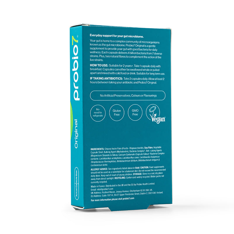 Probio7 Original Probiotic supplement 40 Capsules, imported from the UK