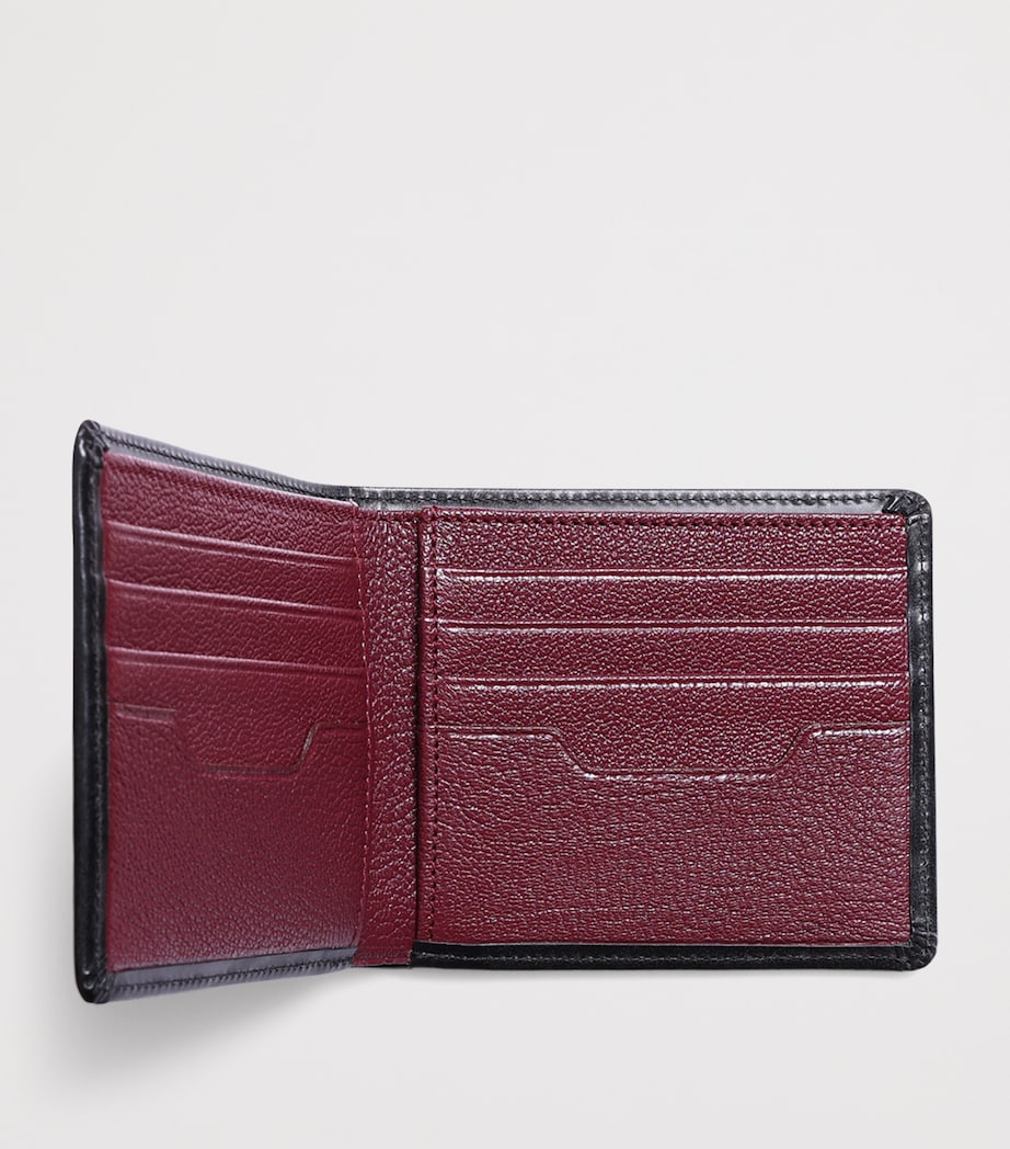 Swaine leather bifold wallet with card slots, UK version