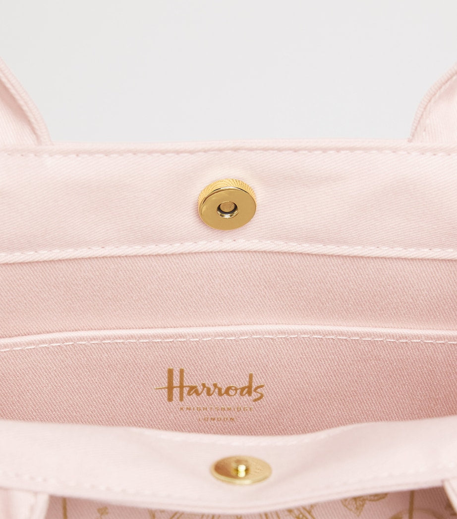 Harrods Gold Building shopper bag cotton canvas, UK version
