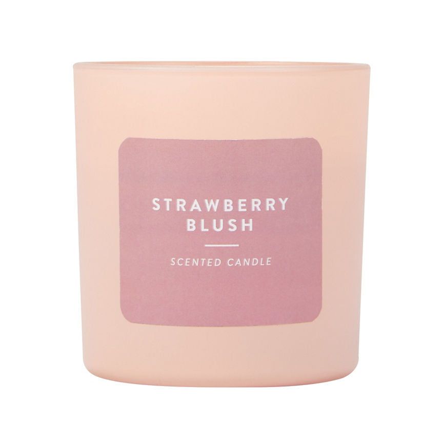 George Home Pastel Pink Strawberry Blush Small Candle GOODS ASDA   