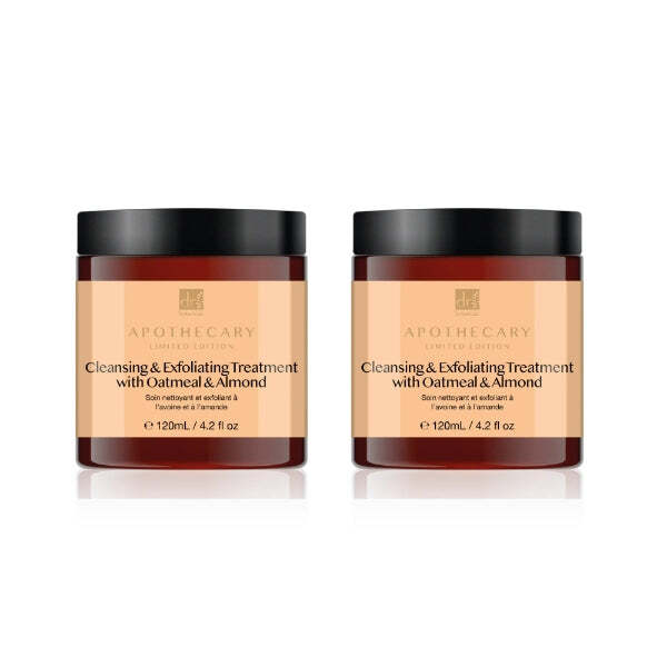 Dr Botanicals Exfoliating Treatment with Oatmeal 120ml x 2 - British product