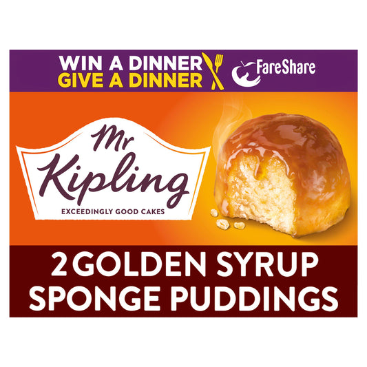 Mr Kipling Golden Syrup Sponge Puddings 2x95g GOODS Sainsburys   