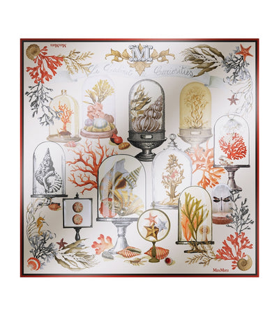 Harrods Max Mara Silk Printed Square Scarf- Buy online at McGrocer