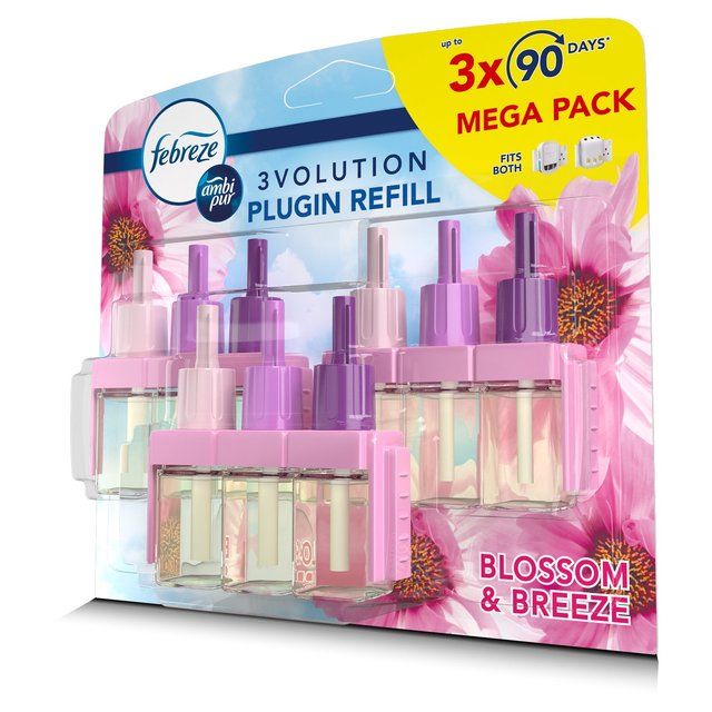 Febreze 3Volution Air Freshener Triple Plug In Refill Blossom   3 x 20ml