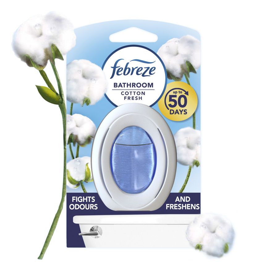 Febreze Air Freshener Bathroom Block, Cotton Fresh 