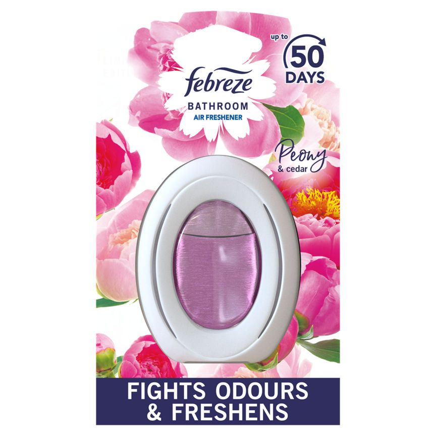 Febreze Bathroom, Συνεχές Αποσμητικό Αέρα Εξάλειψη Οσμών &amp; Πρόληψη, Παιώνια &amp; Κέδρος